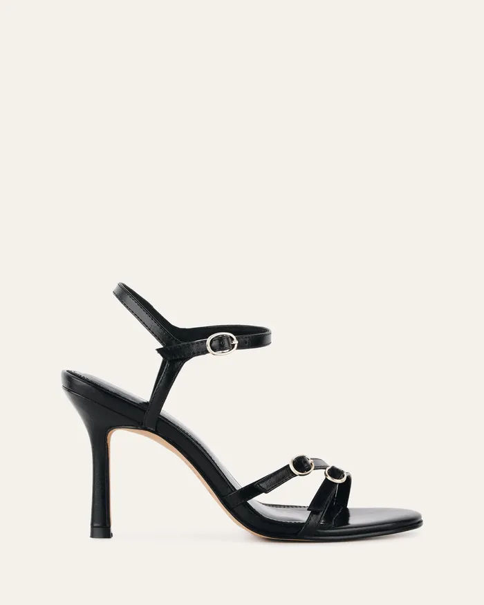 HIGH SANDALS Romy high heels black leather 8211 jomercer Women