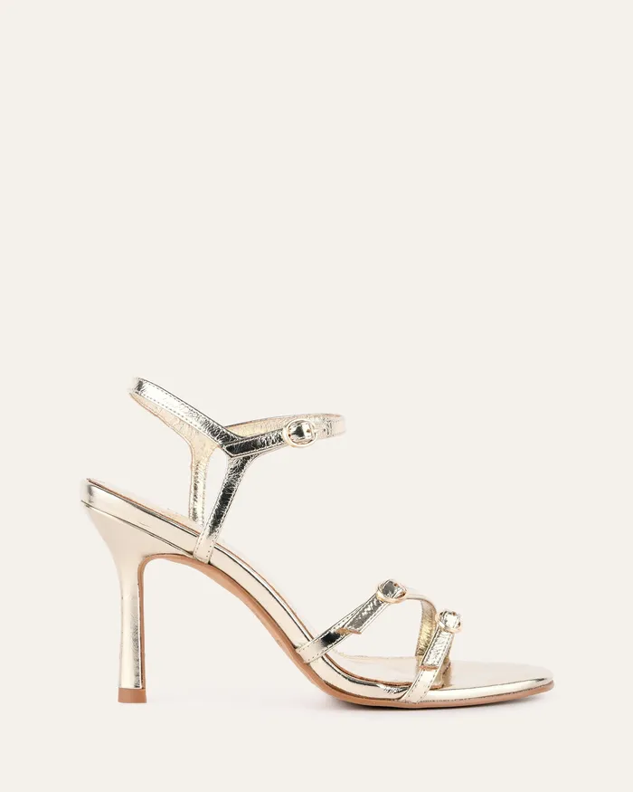 HIGH SANDALS Women Romy high heels gold leather jomercer