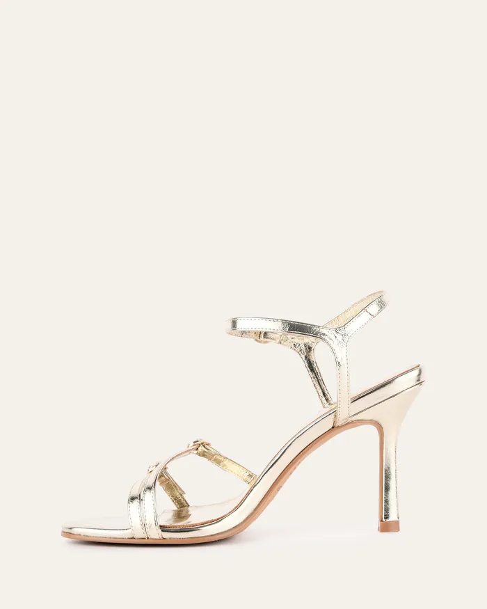 HIGH SANDALS Women Romy high heels gold leather jomercer HIGH SANDALS Women Romy high heels gold leather jomercer