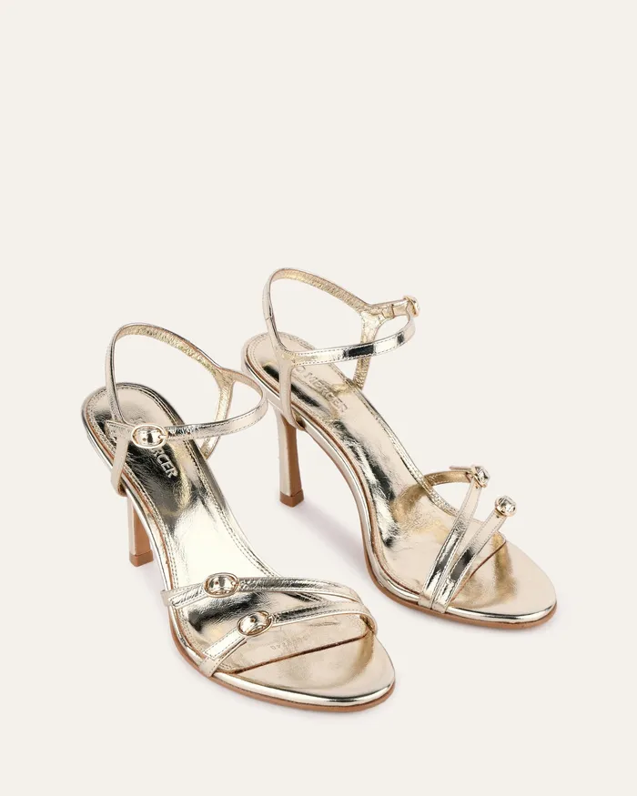 HIGH SANDALS Women Romy high heels gold leather jomercer HIGH SANDALS Women Romy high heels gold leather jomercer