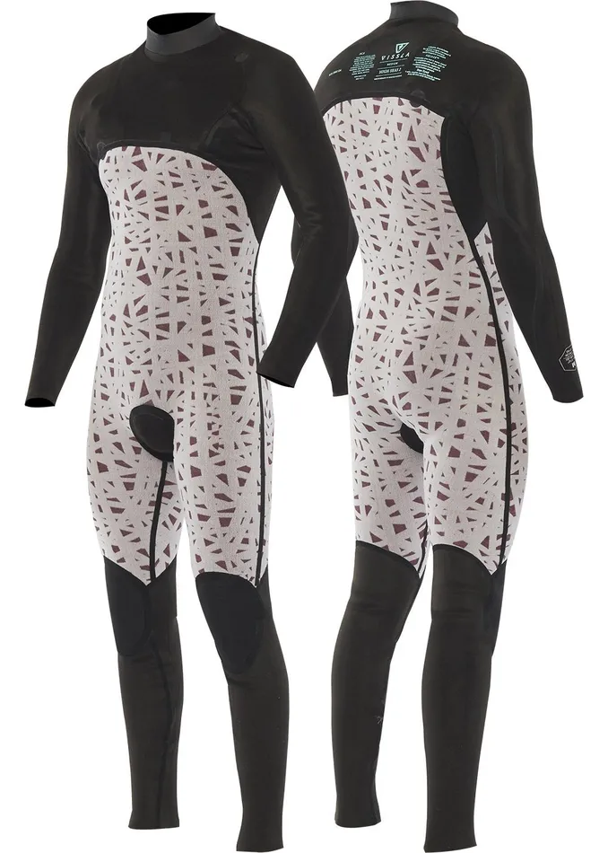 High Seas Wetsuits High Seas II 43 Full Chest Zip Wetsuit Wine Vissla Men
