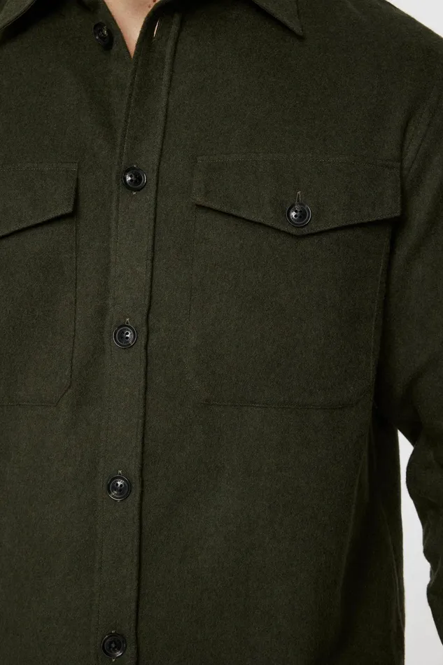 JLindeberg Flat Wool Overshirt Men Overshirts