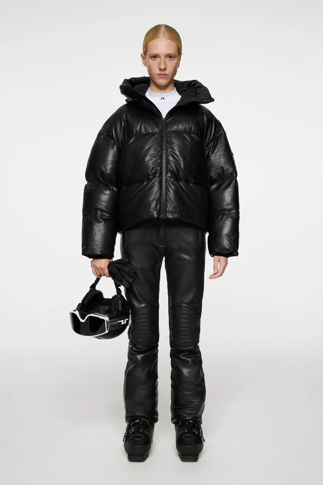 JLindeberg Jolene Leather Padded Jacket Women Jackets