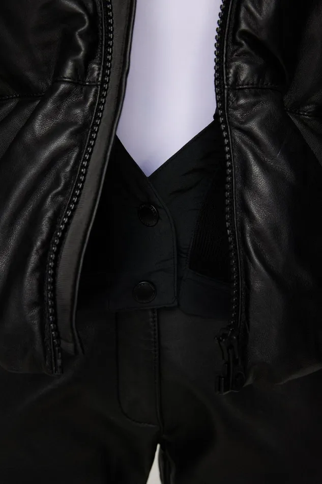 JLindeberg Jolene Leather Padded Jacket Women Jackets