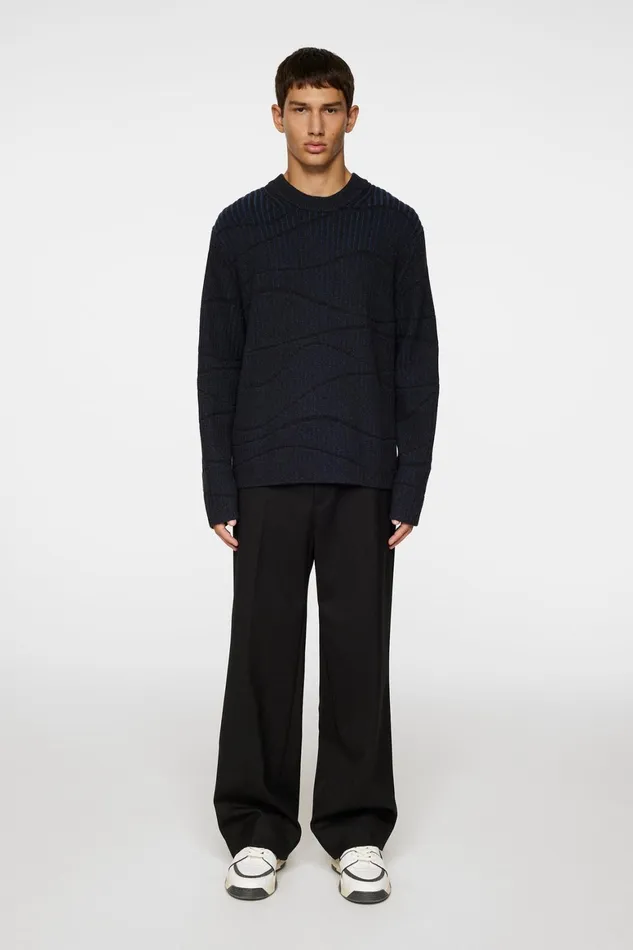 JLindeberg Ken Resonance Jacquard Crew Men Knitwear