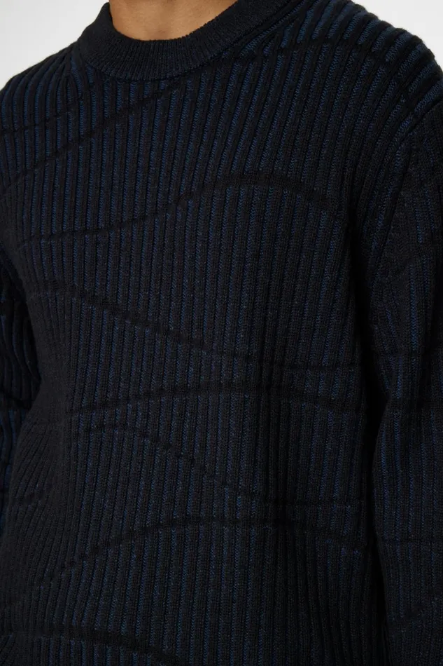JLindeberg Ken Resonance Jacquard Crew Men Knitwear