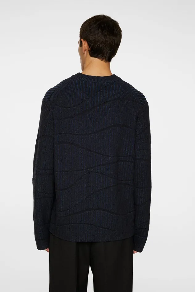 JLindeberg Ken Resonance Jacquard Crew Men Knitwear