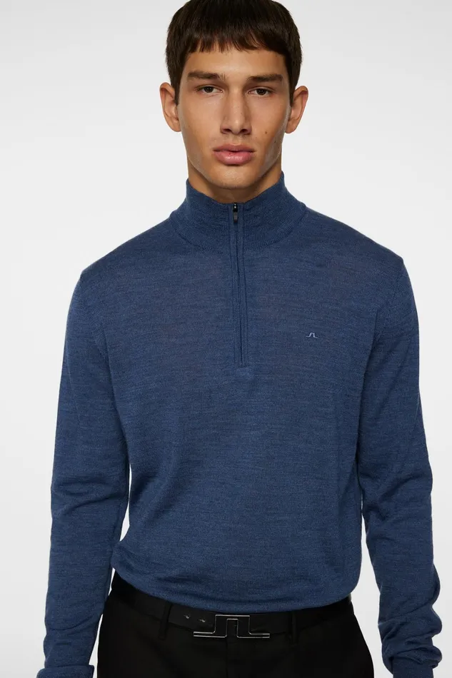 JLindeberg Kiyan Merino Quarter Zip Men Knitwear