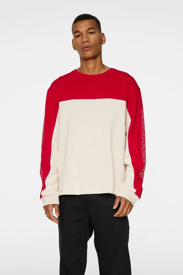 JLindeberg Stanley Panel Longsleeve Tee Men TShirts