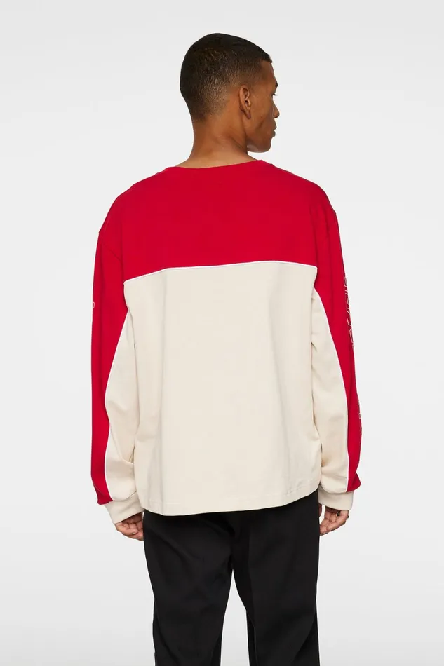 JLindeberg Stanley Panel Longsleeve Tee Men TShirts