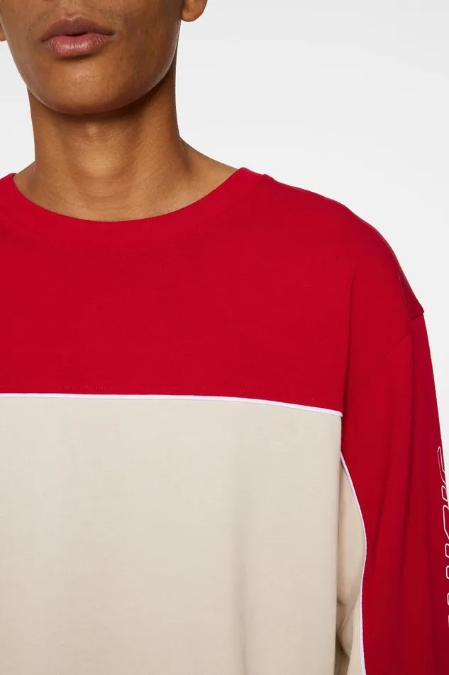 JLindeberg Stanley Panel Longsleeve Tee Men TShirts