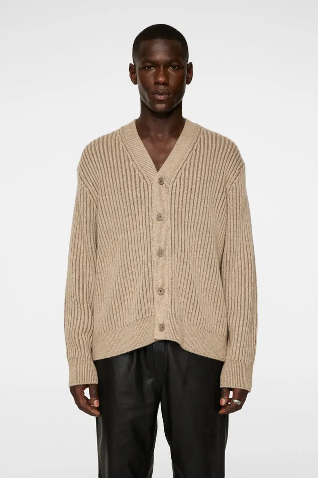 JLindeberg Twin Plated Knit Cardigan Men Knitwear