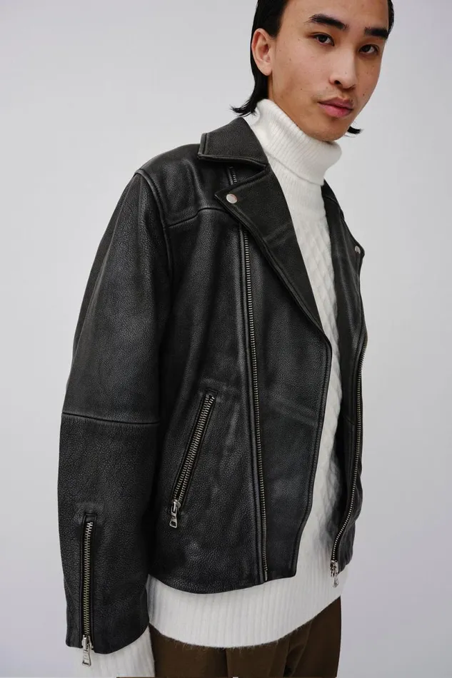 Jace Washed 8211 Black Men Won Hundred Coats and Jackets