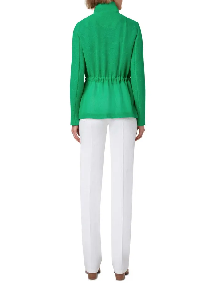 Jacket With Drawstring Waist Leaf Women Akris Jackets