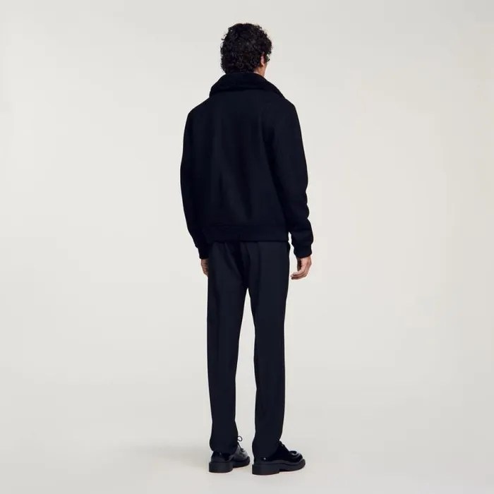 Jackets Men SANDRO Zipup Jacket Black