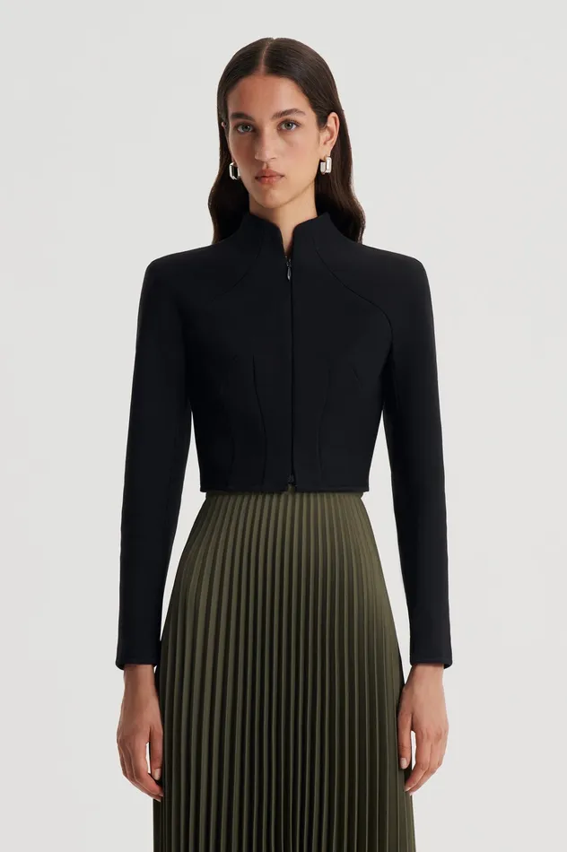 Jackets Scanlan Theodore Women MILANO ZIP JACKET BLACK