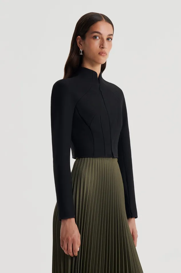 Jackets Scanlan Theodore Women MILANO ZIP JACKET BLACK