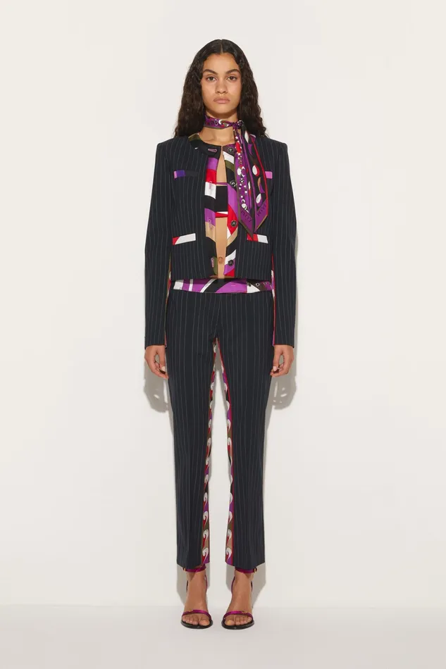 Jackets Women PUCCI IridePrint Pinstripe Jacket