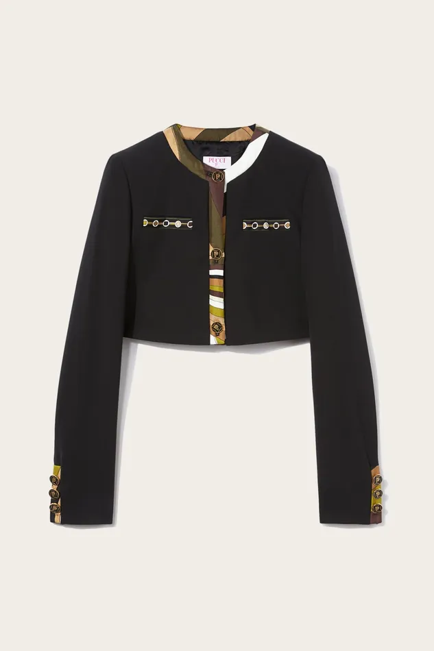 Jackets Women PUCCI VivaraPrint Cropped Jacket