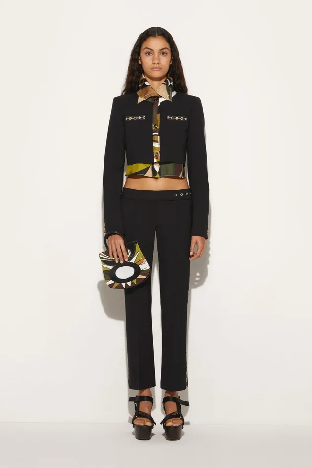 Jackets Women PUCCI VivaraPrint Cropped Jacket