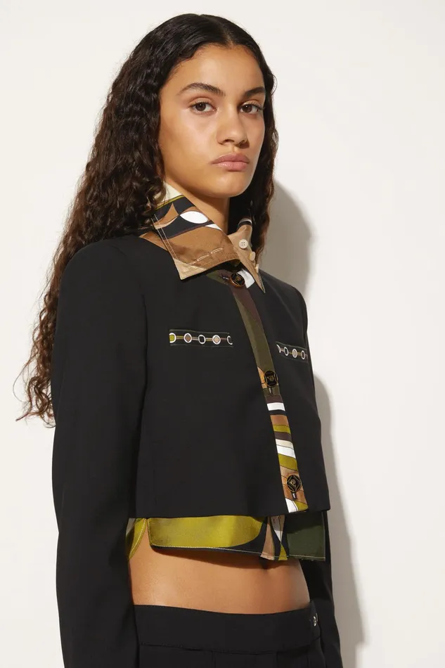 Jackets Women PUCCI VivaraPrint Cropped Jacket