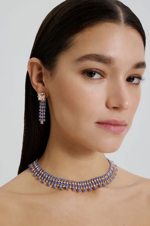 Jewelry OPAL STRASS CHOKER CORNFLOWER Scanlan Theodore Women