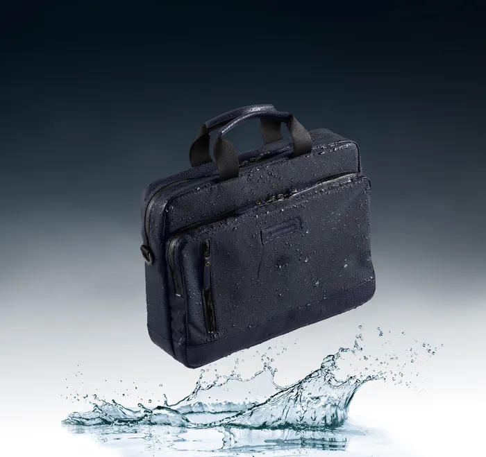 Johnston and Murphy Backpacks and Briefcases Men Hudson Waterproof Briefcase Black