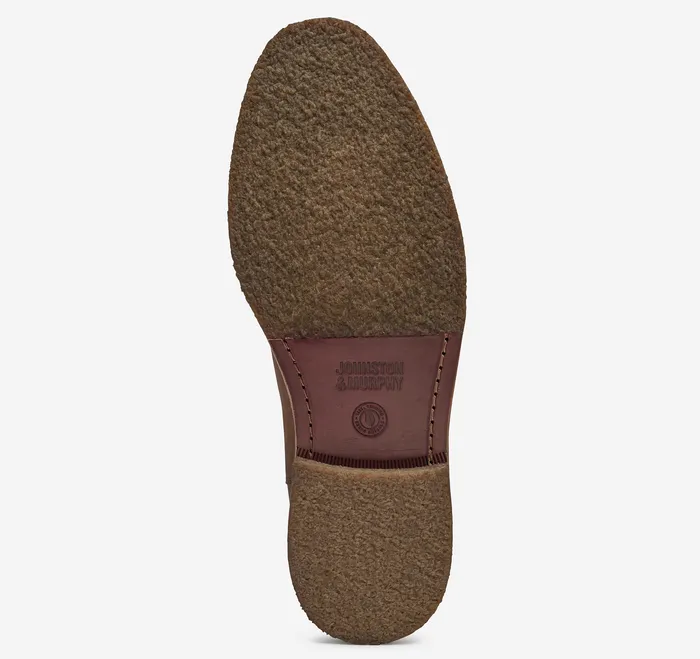 Johnston and Murphy Calder Chelsea Boot Brown Oiled Full Grain Men Boots