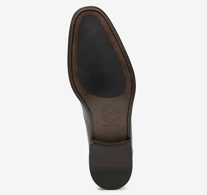 Johnston and Murphy Dress Shoes Men Ellsworth Bit Loafer Black Italian Calfskin
