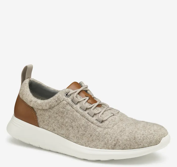 Johnston and Murphy Shoes Men Amherst Wool UThroat Taupe Wool