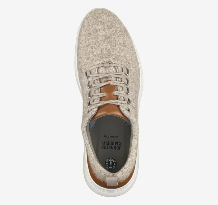 Johnston and Murphy Shoes Men Amherst Wool UThroat Taupe Wool