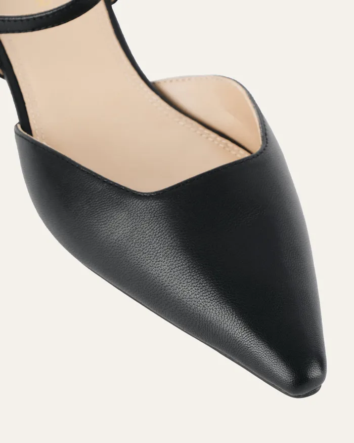 jomercer DRESS Women Virginie dress flats black leather jomercer DRESS Women Virginie dress flats black leather