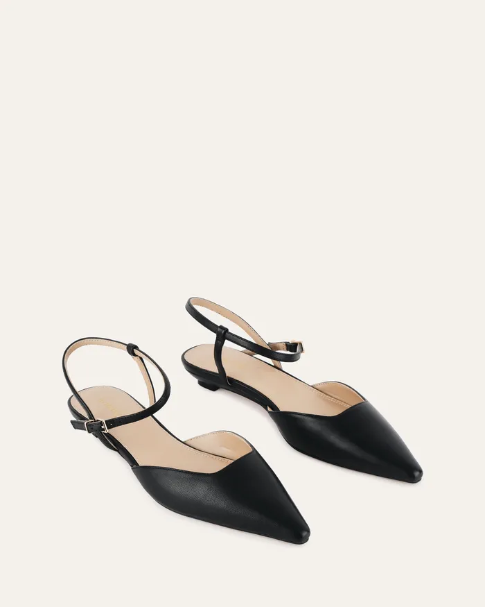 jomercer DRESS Women Virginie dress flats black leather jomercer DRESS Women Virginie dress flats black leather