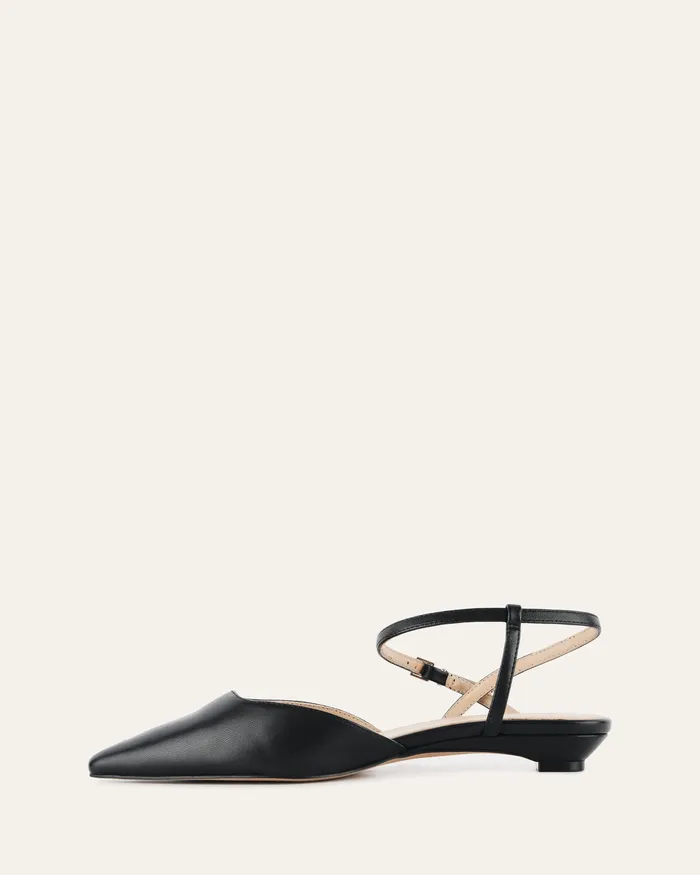 jomercer DRESS Women Virginie dress flats black leather jomercer DRESS Women Virginie dress flats black leather