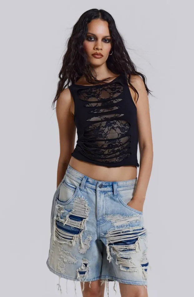 Jorts Women Jaded London Vault Denim Shorts