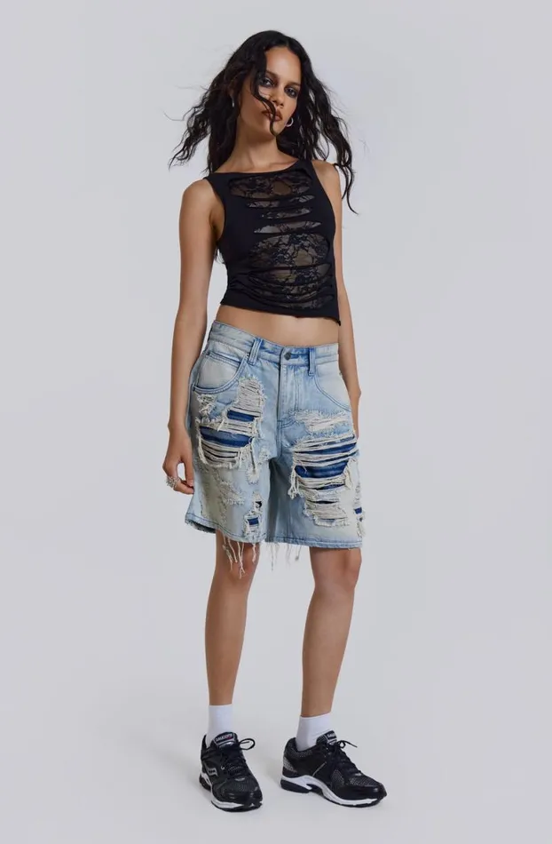 Jorts Women Jaded London Vault Denim Shorts