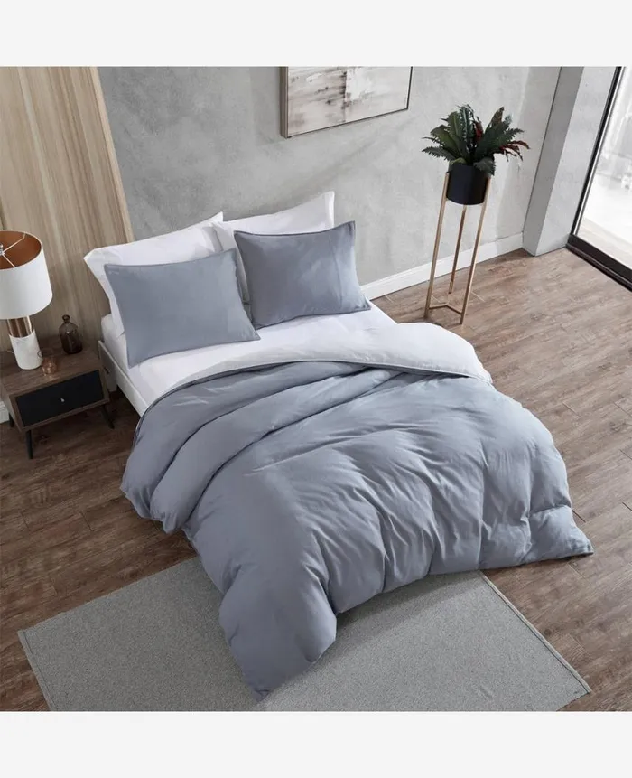 Kenneth Cole Bedding MenWomen Organic Cotton Grey Duvet Cover Set Grey Kenneth Cole Bedding MenWomen Organic Cotton Grey Duvet Cover Set Grey