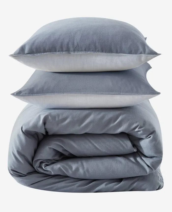 Kenneth Cole Bedding MenWomen Organic Cotton Grey Duvet Cover Set Grey Kenneth Cole Bedding MenWomen Organic Cotton Grey Duvet Cover Set Grey