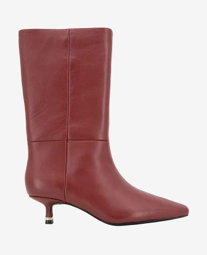 Kenneth Cole Boots and Booties Women Meryl Leather Bootie Red