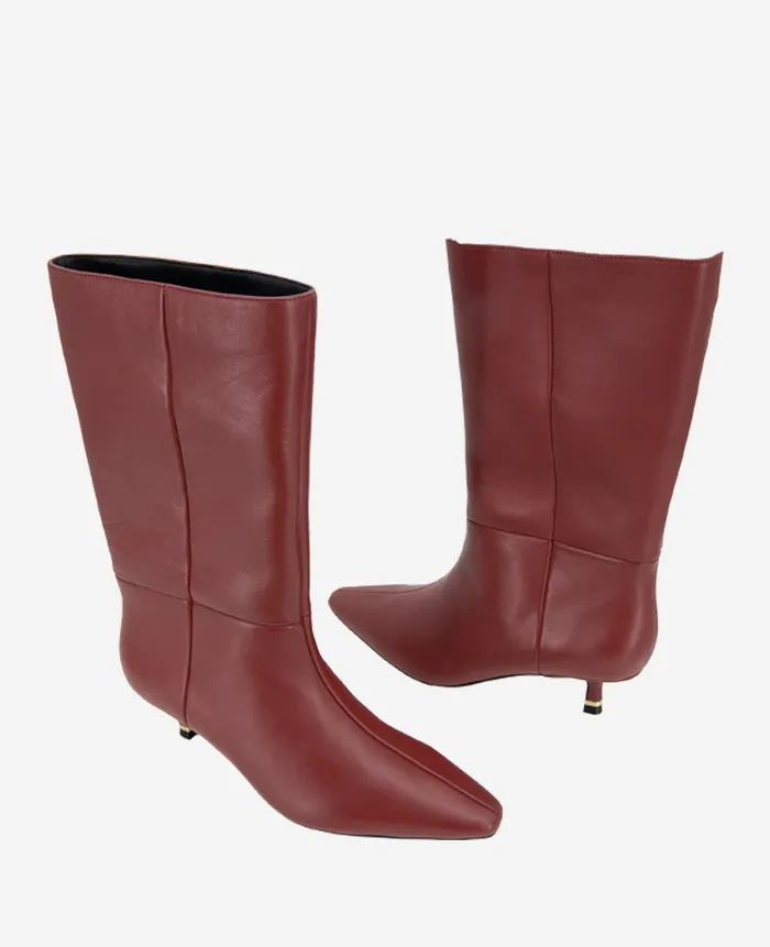 Kenneth Cole Boots and Booties Women Meryl Leather Bootie Red Kenneth Cole Boots and Booties Women Meryl Leather Bootie Red