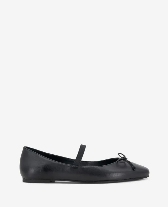 Kenneth Cole Flats and Loafers Women Myra Leather Ballet Flat Black