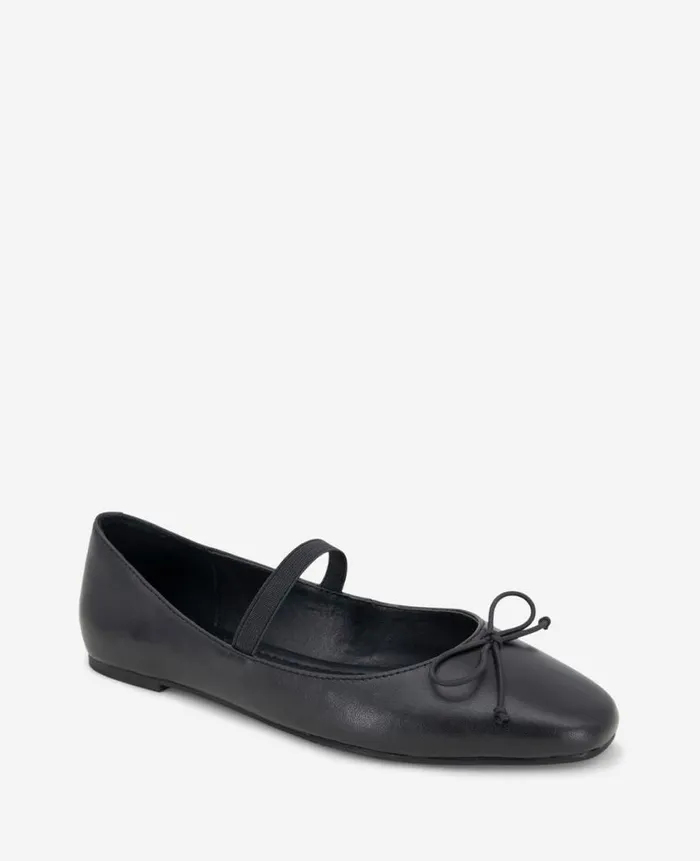 Kenneth Cole Flats and Loafers Women Myra Leather Ballet Flat Black Kenneth Cole Flats and Loafers Women Myra Leather Ballet Flat Black