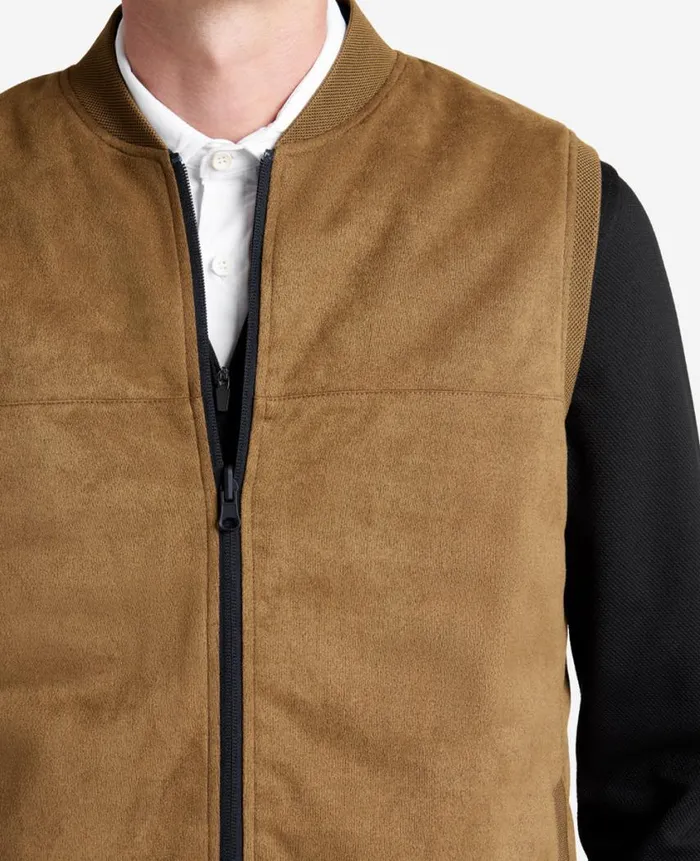 Kenneth Cole Jackets and Outerwear Men Reversible Vest Beige