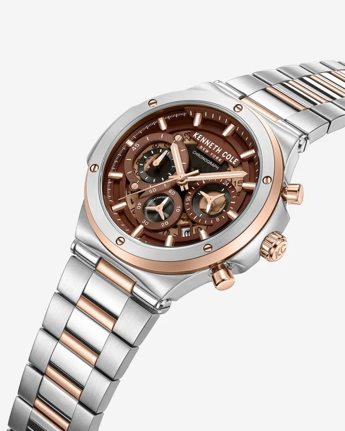 Kenneth Cole Mens Men Kenneth Cole Contrast Dress Sport Watch Metallic Kenneth Cole Mens Men Kenneth Cole Contrast Dress Sport Watch Metallic