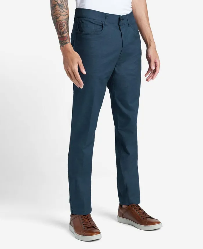 Kenneth Cole Pants Men The 5Pocket Stretch Pant With Flex Waistband Blue
