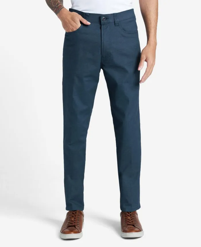 Kenneth Cole Pants Men The 5Pocket Stretch Pant With Flex Waistband Blue