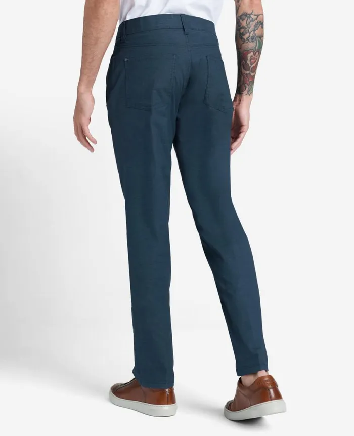 Kenneth Cole Pants Men The 5Pocket Stretch Pant With Flex Waistband Blue