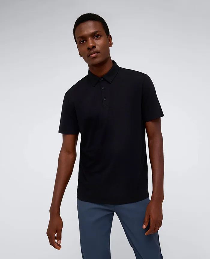 Kenneth Cole Polos and TShirts Men Performance Button Polo Black