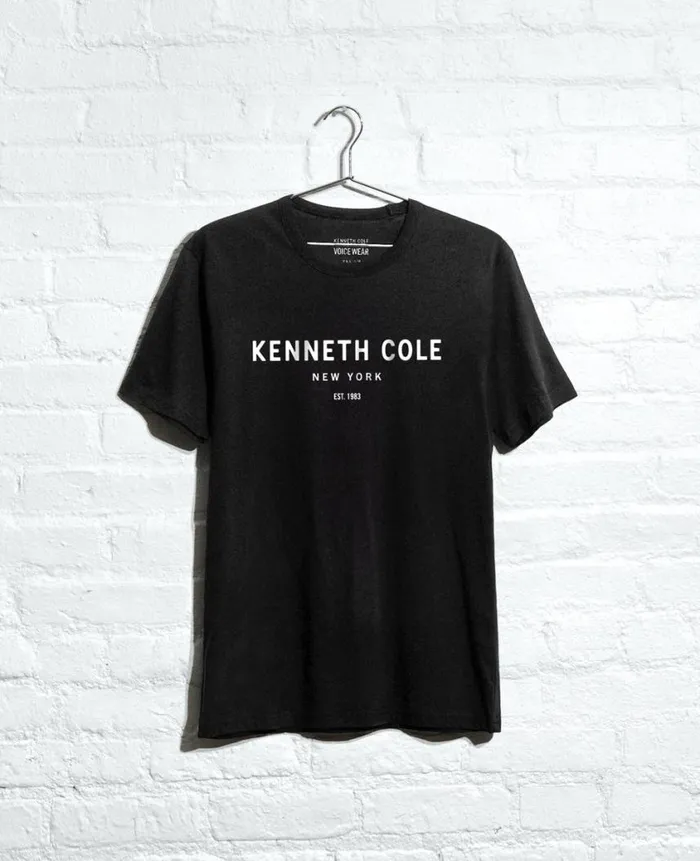 Kenneth Cole Polos and TShirts Men Site Exclusive 1983 Logo TShirt Black