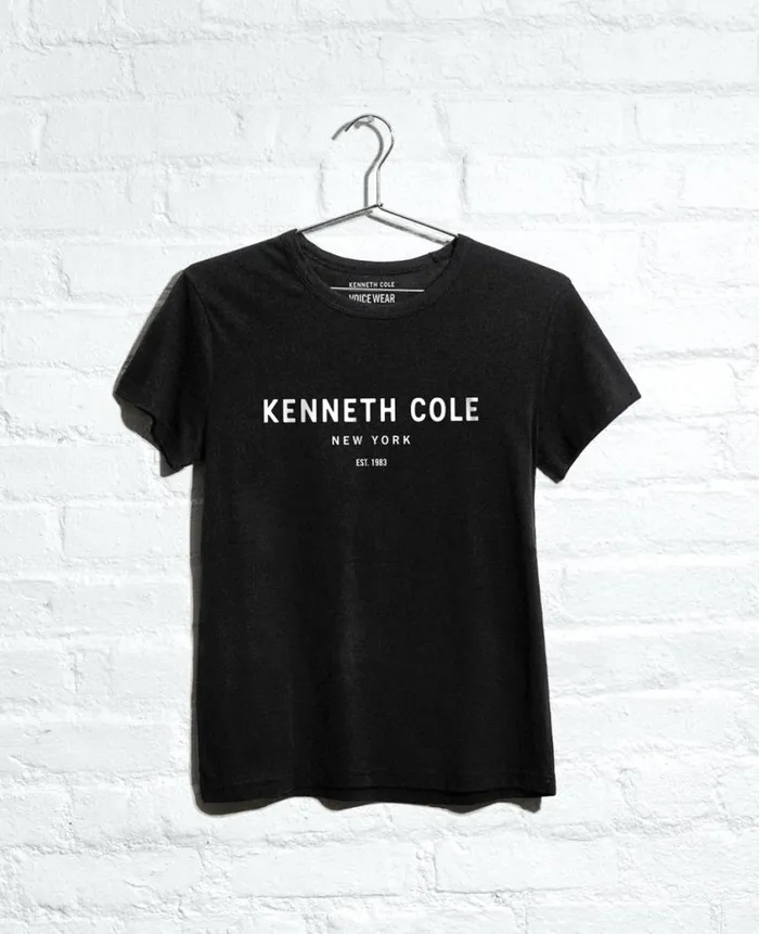 Kenneth Cole Polos and TShirts Men Site Exclusive 1983 Logo TShirt Black